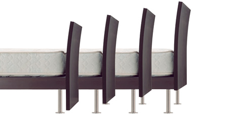 ヘッドボードの高さ比較の写真